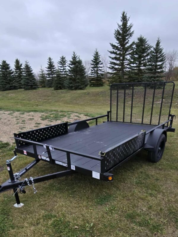 7' x 12' Ramp Side Utility w 3500 lbs. Axle Trailer.