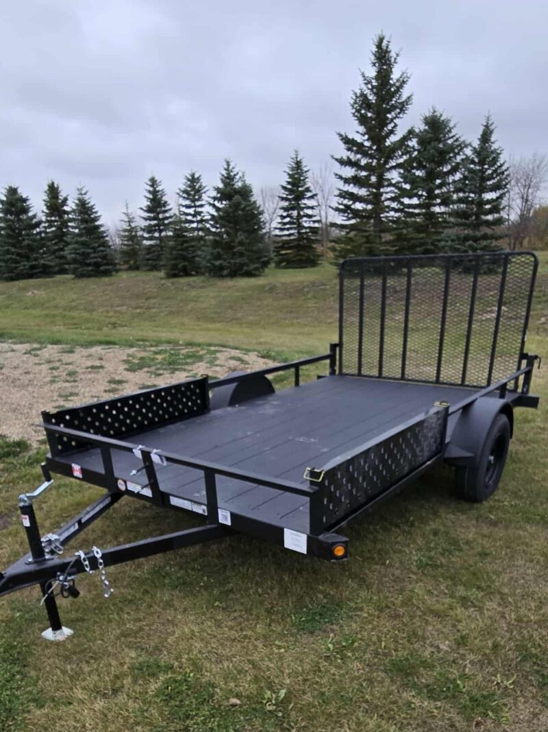 7' x 12' Ramp Side Utility w 3500 lbs. Axle Trailer.