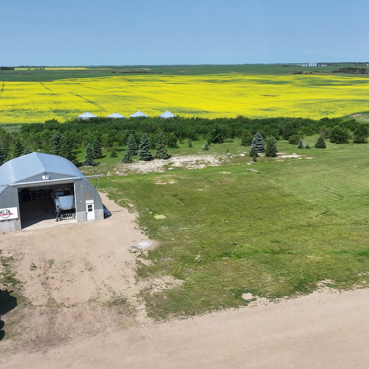 Aerial View of the Mechanic Truck Shop in Raymore