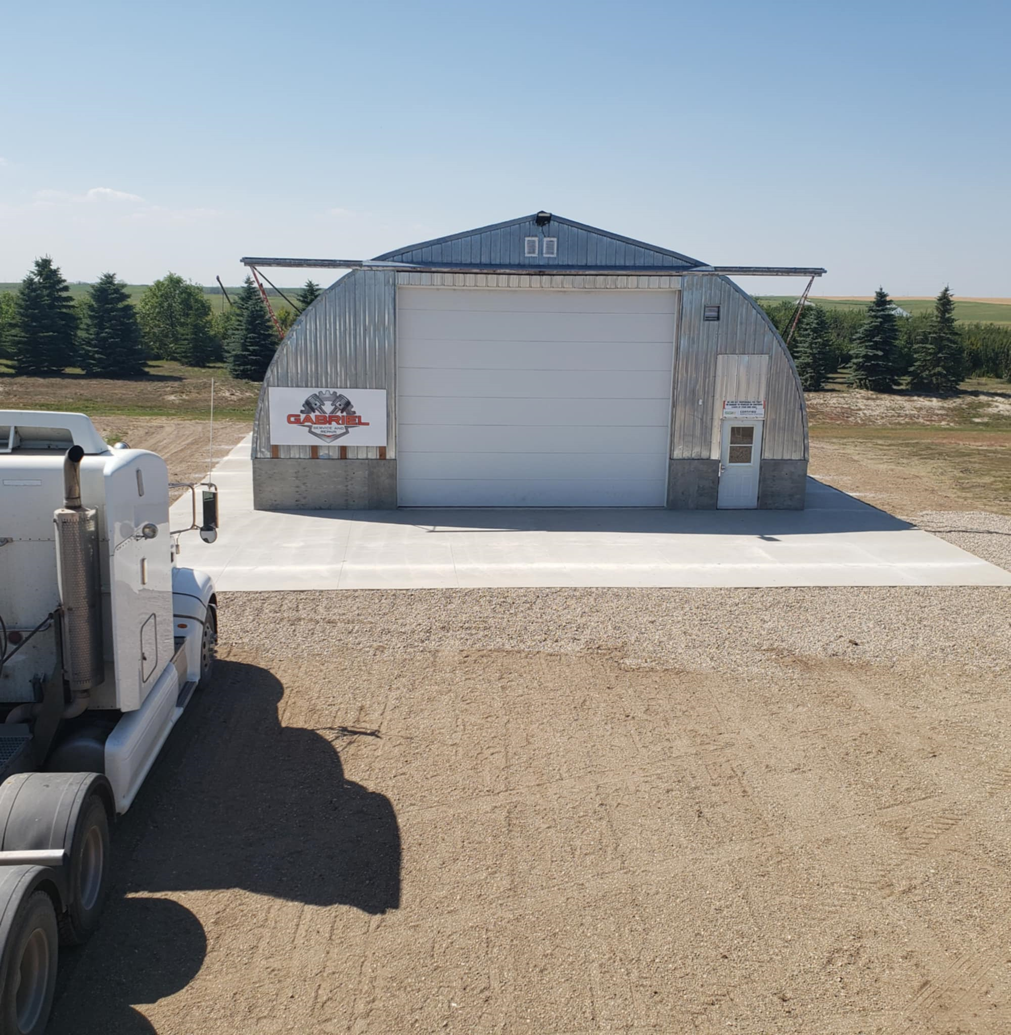 New Concrete Pad in Raymore on Highway 6 by Dafoe and Wynyard