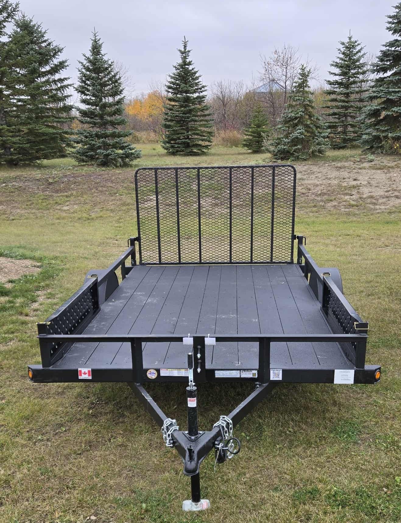 7' x 12' Ramp Side Utility w 3500 lbs. Axle Trailer.